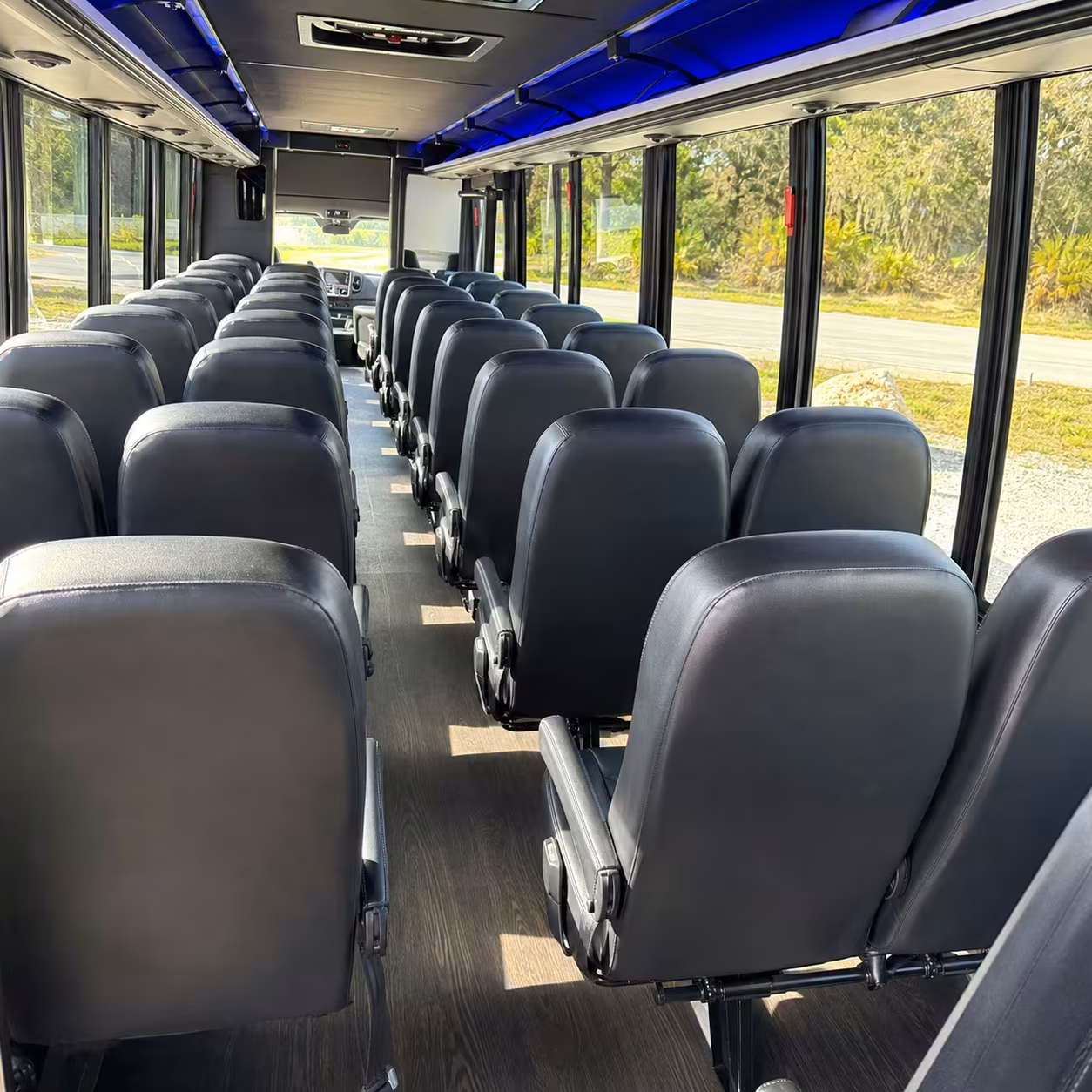 25 passenger minibus inside