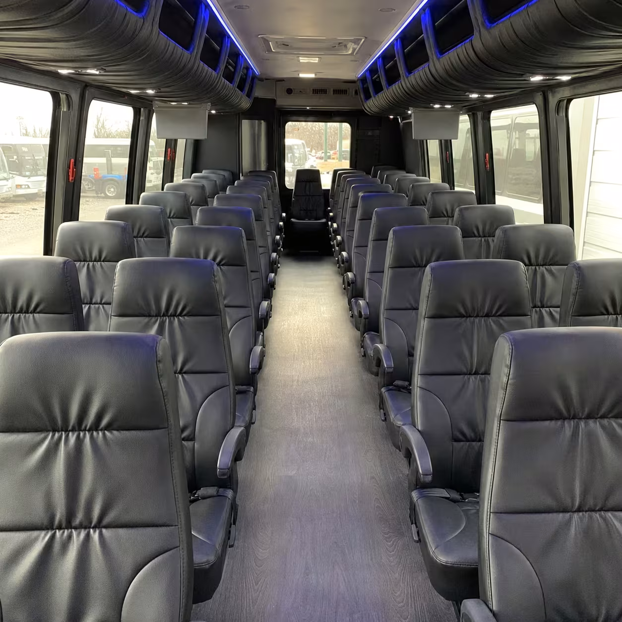 28 passenger minibus inside