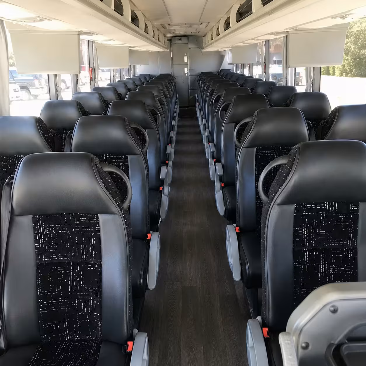 norman charter bus interior