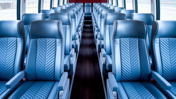 56 passenger charter bus interior norman