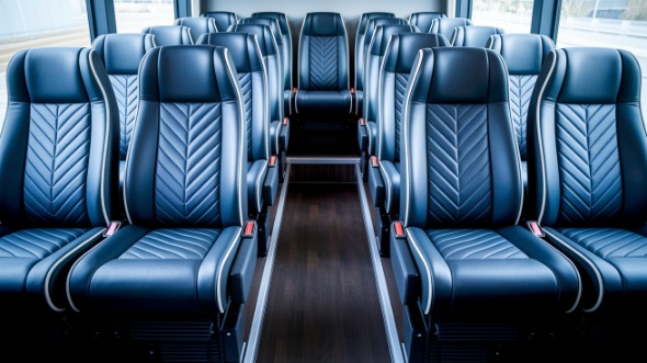 norman 15 passenger minibus inside