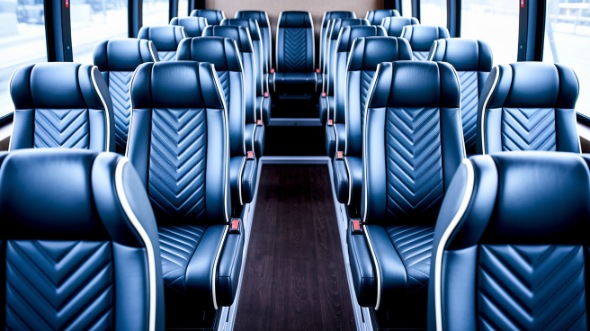 norman 18 passenger minibus inside