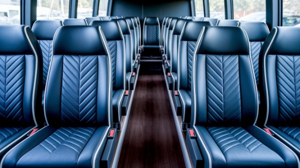 norman 25 passenger minibus inside