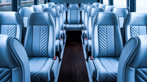 norman 28 passenger minibus inside