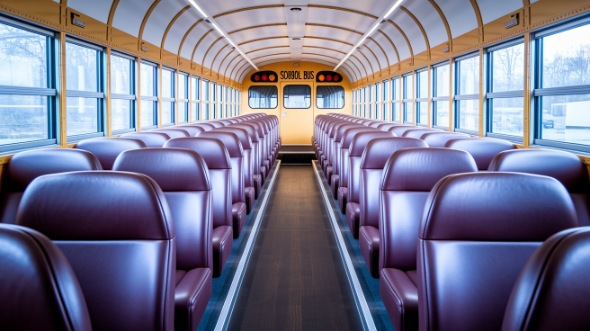 norman school bus rental inside